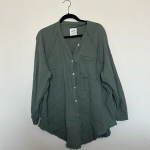 Aerie Textured Green Top